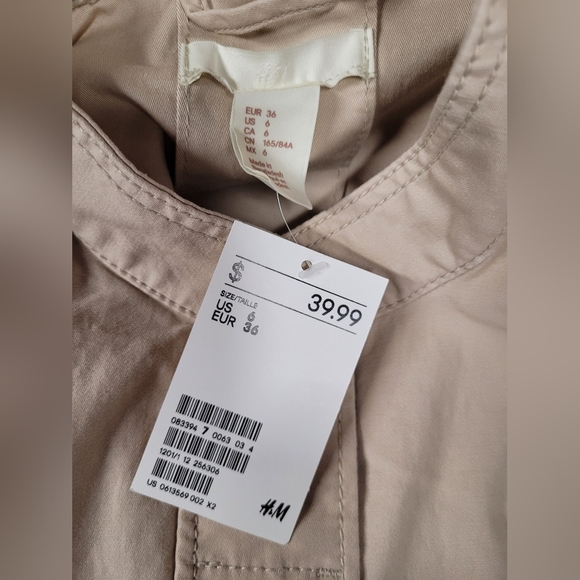 H&M New Utility Cargo Jacket 6 - Picture 3 of 5